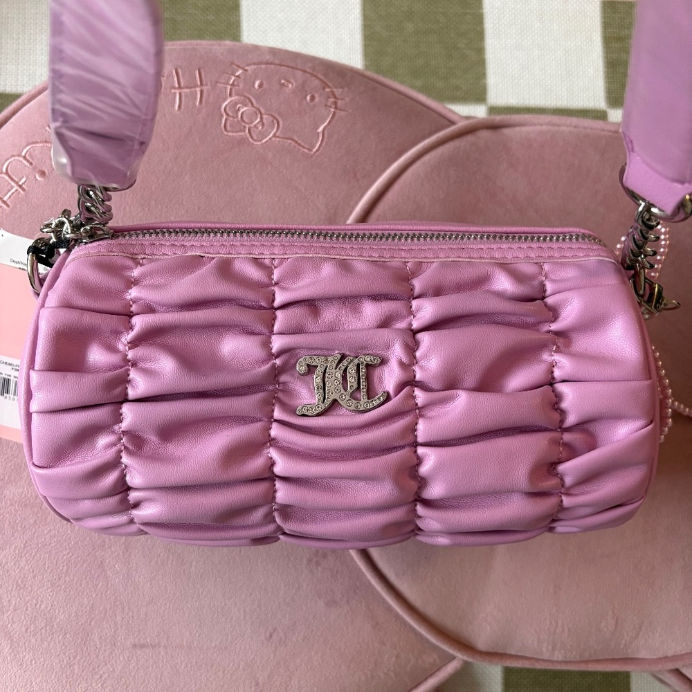 NWT Juicy Couture pink barrel bag